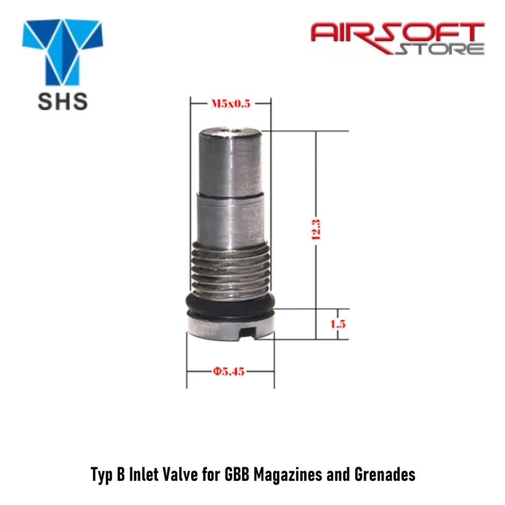 [2100000053131] Type B Inlet Valve for GBB Magazines and Grenades