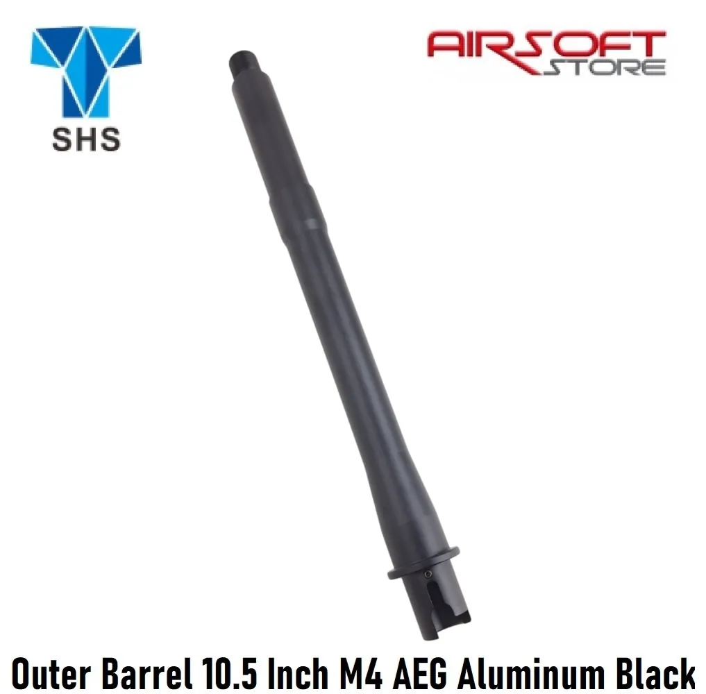 [2100000059478] Outer Barrel 10.5 Inch M4 AEG Aluminum Black