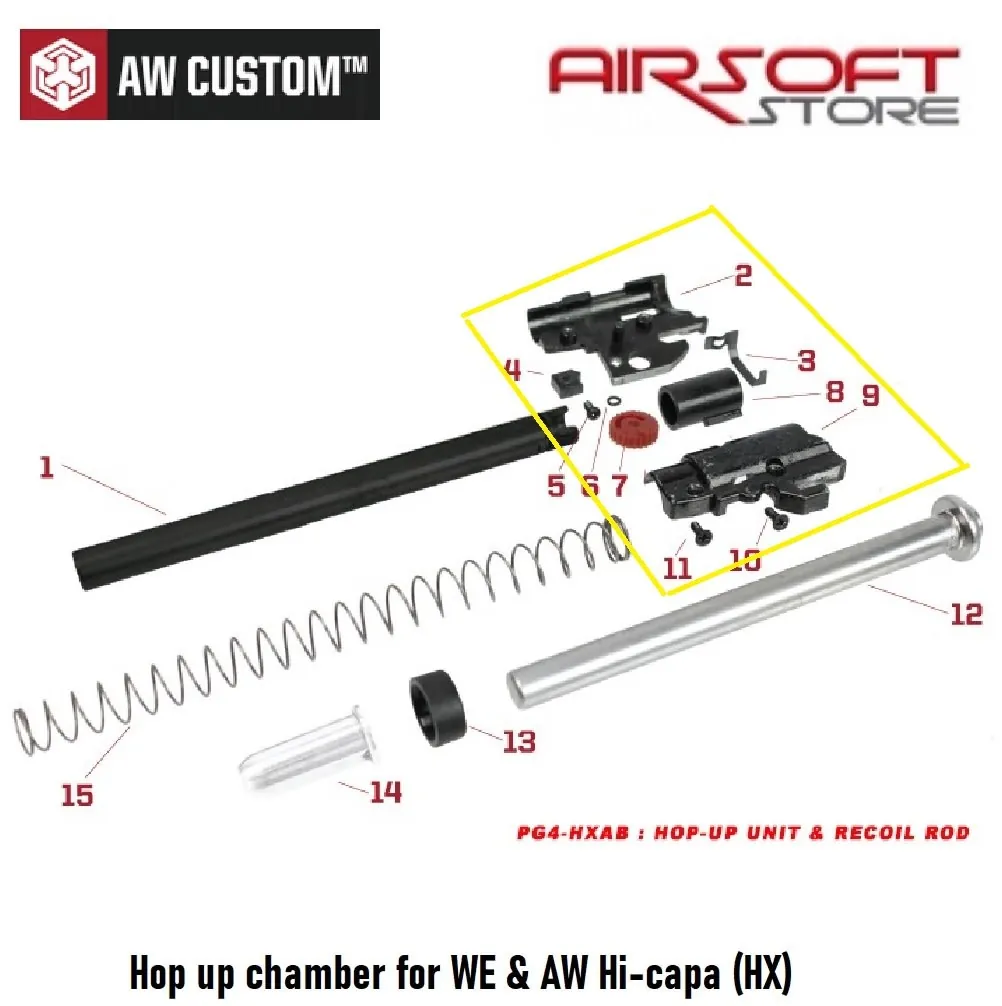 Hop up chamber for WE & AW Hi-capa (HX)