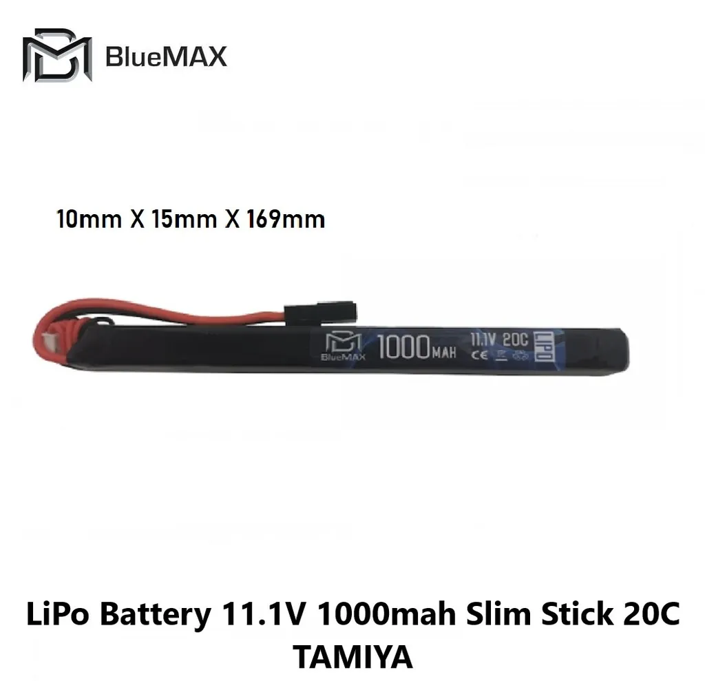 [2100000063352] LiPo Battery 11.1V 1000mah Slim Stick 20C TAMIYA