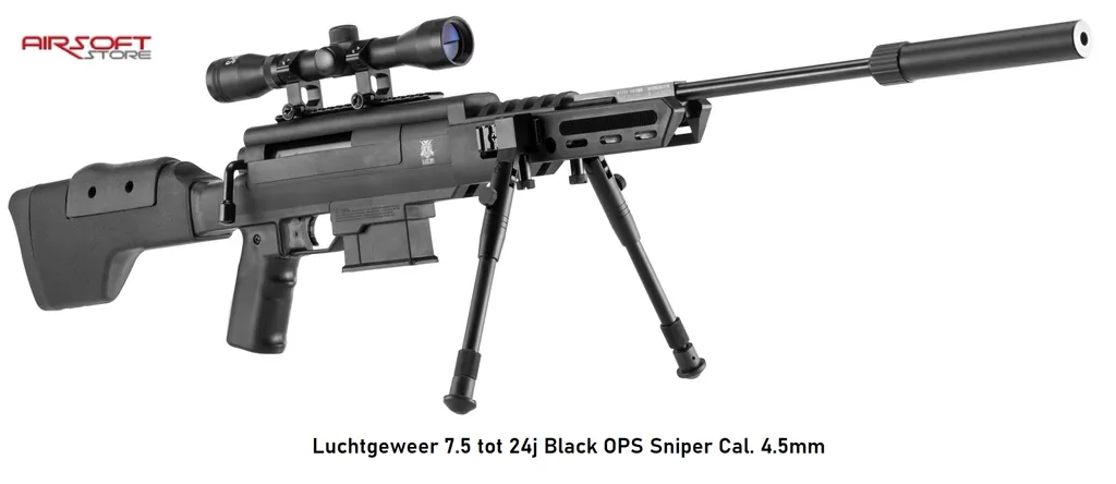 Airgun 24J Black OPS Sniper Cal. 4.5mm