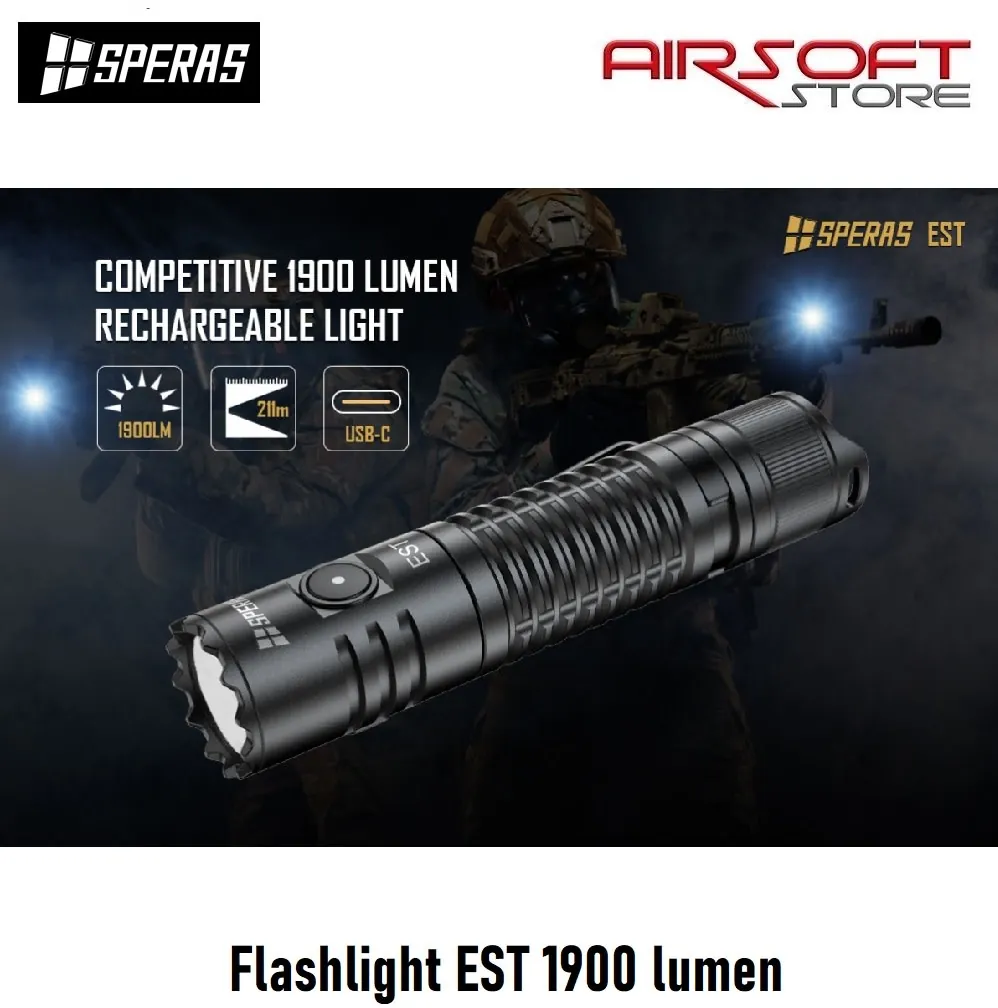 Flashlight EST 1900 lumen