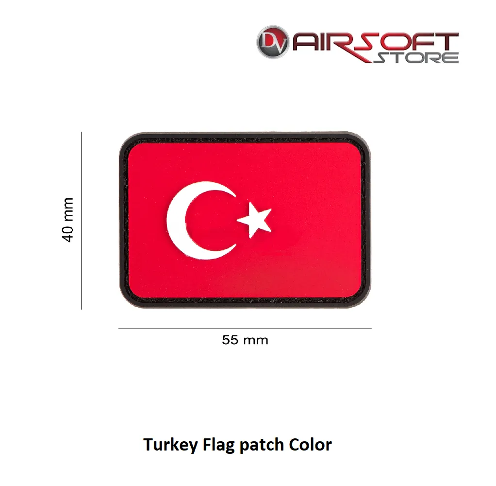 Turkey Flag Rubber patch