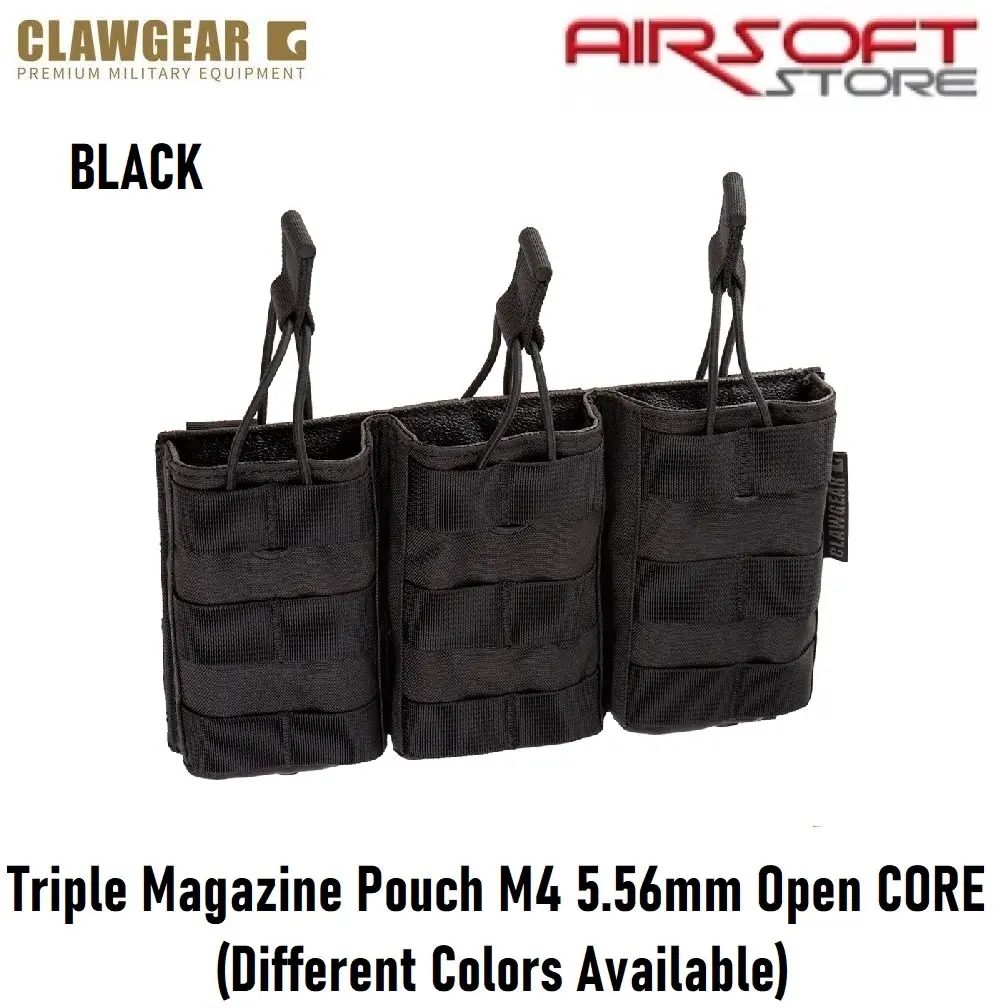 [2100000067664] Triple Magazine Pouch M4 5.56mm Open CORE (Black)