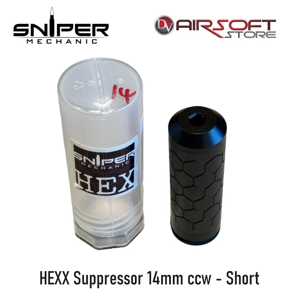 [2100000067831] HEXX Suppressor 14mm ccw - Short