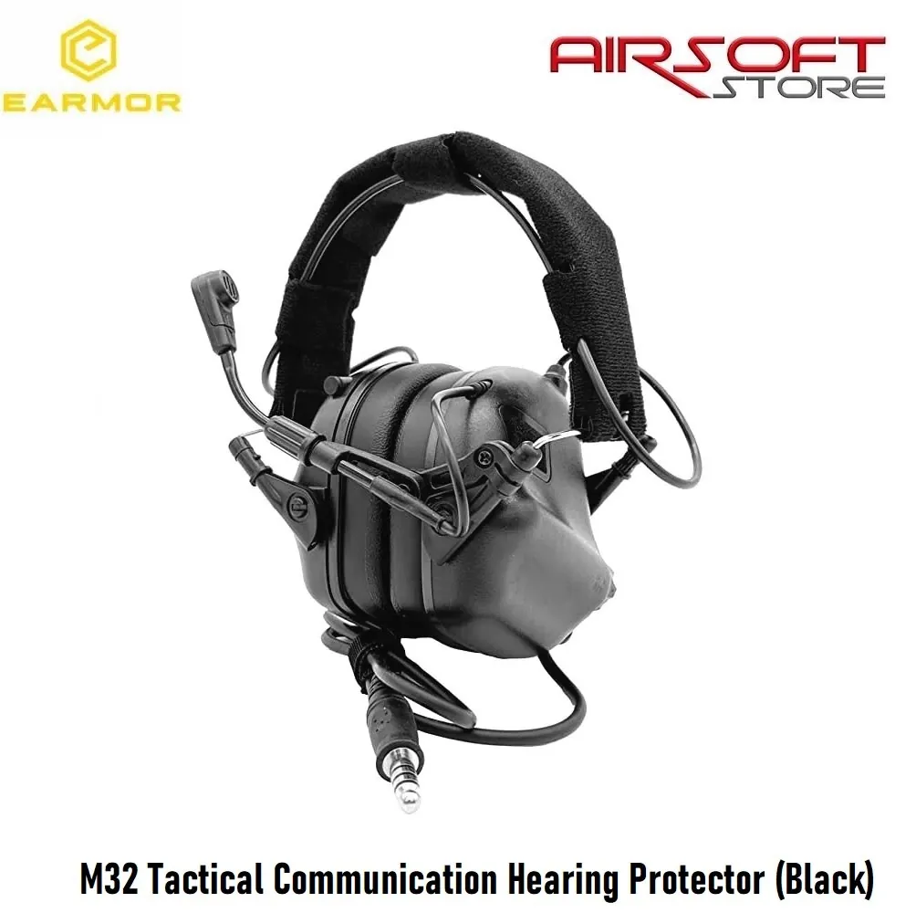 [2100000068777] M32 Tactical Communication Hearing Protector (Black)