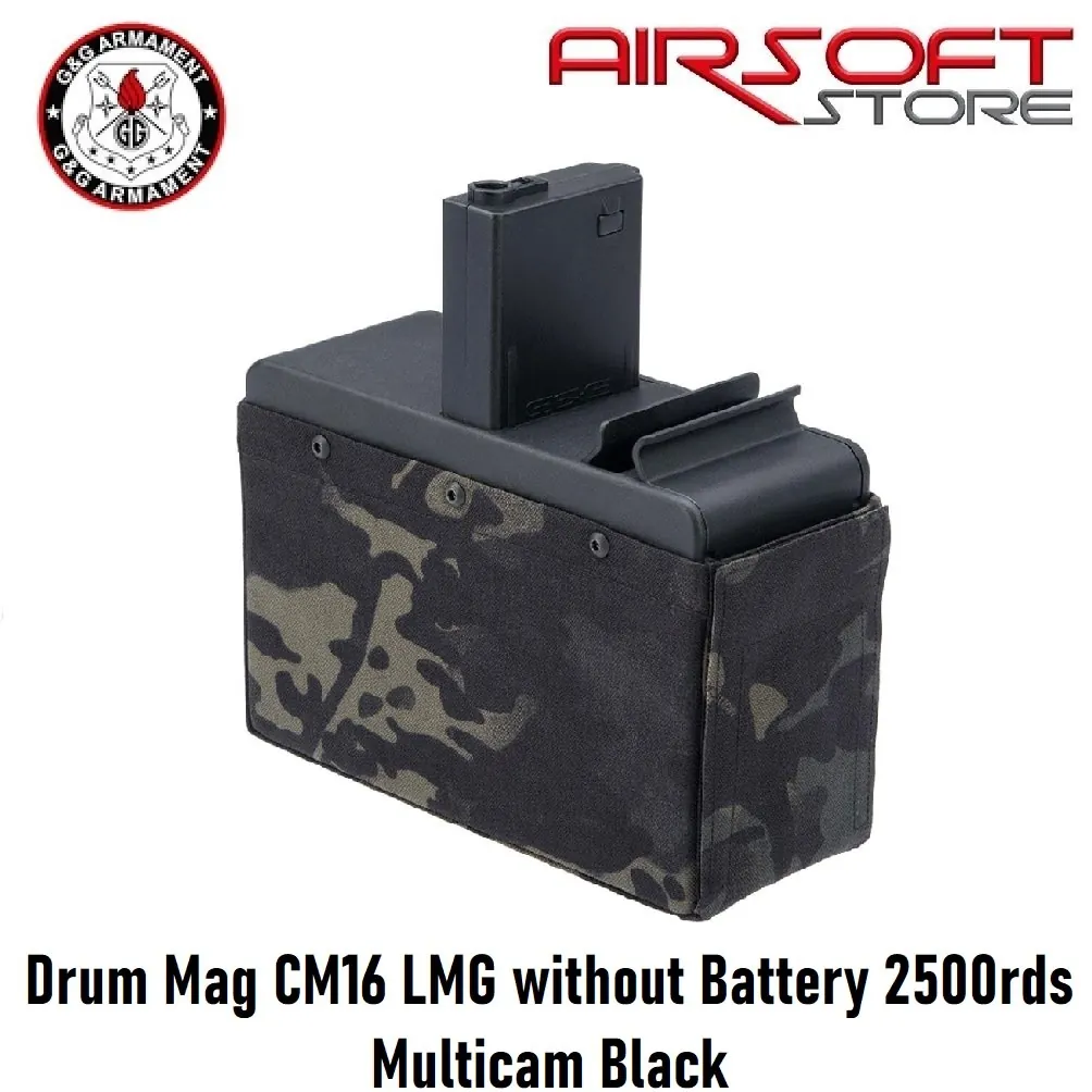 Drum Mag CM16 LMG without Battery 2500rds Multicam Black
