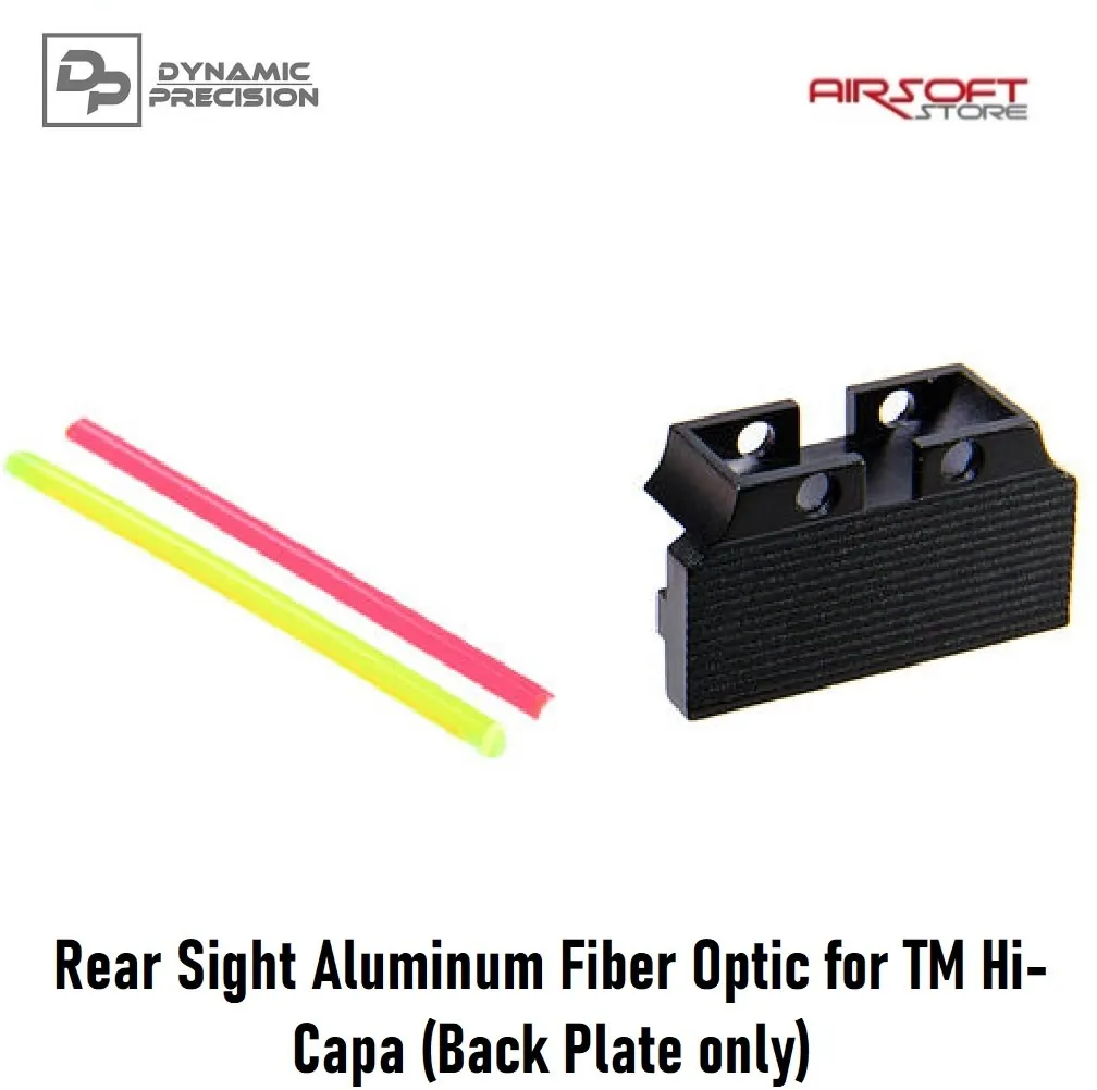 [2100000070947] Rear Sight Aluminum Fiber Optic for TM Hi-Capa (Back Plate only)