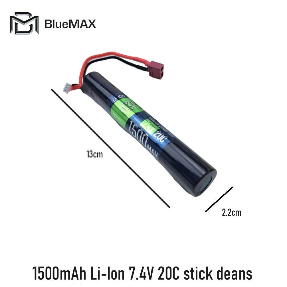 1500mAh Li-Ion 7.4V 20C stick deans