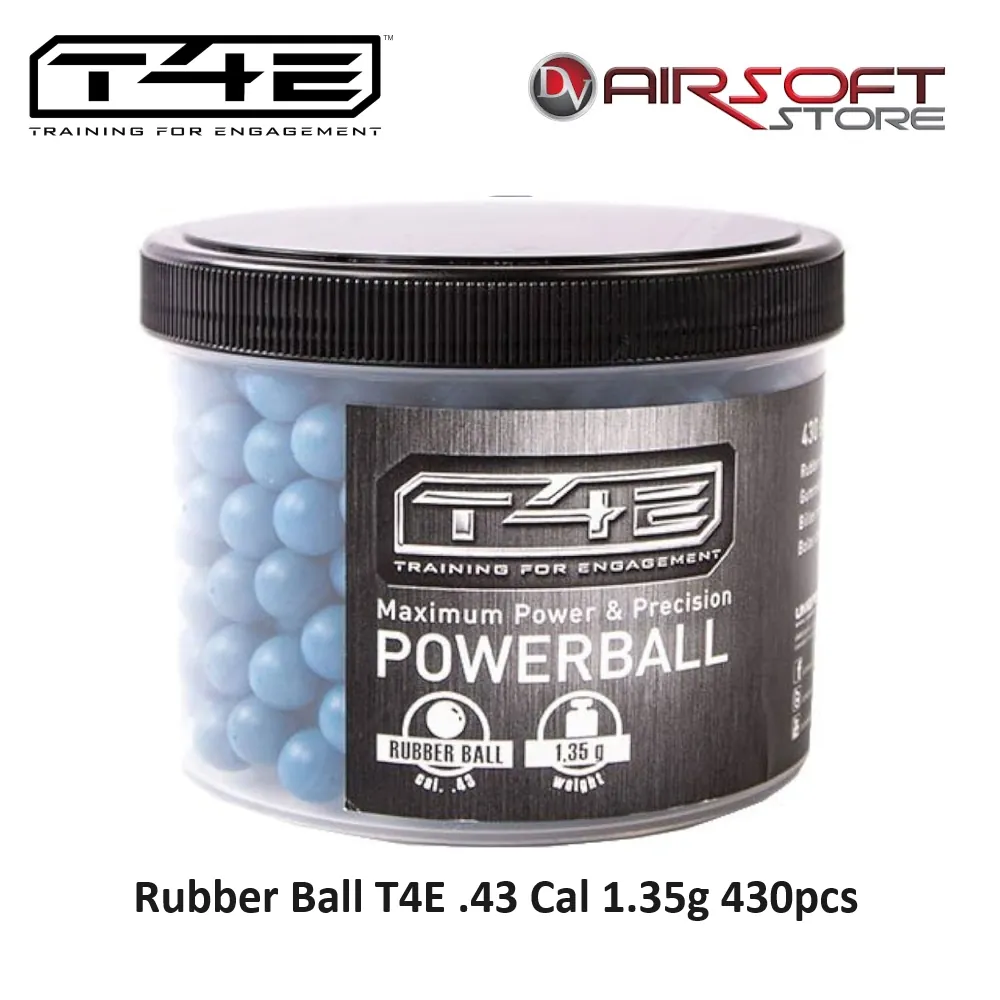Rubber Ball T4E .43 Cal 1.35g 430pcs