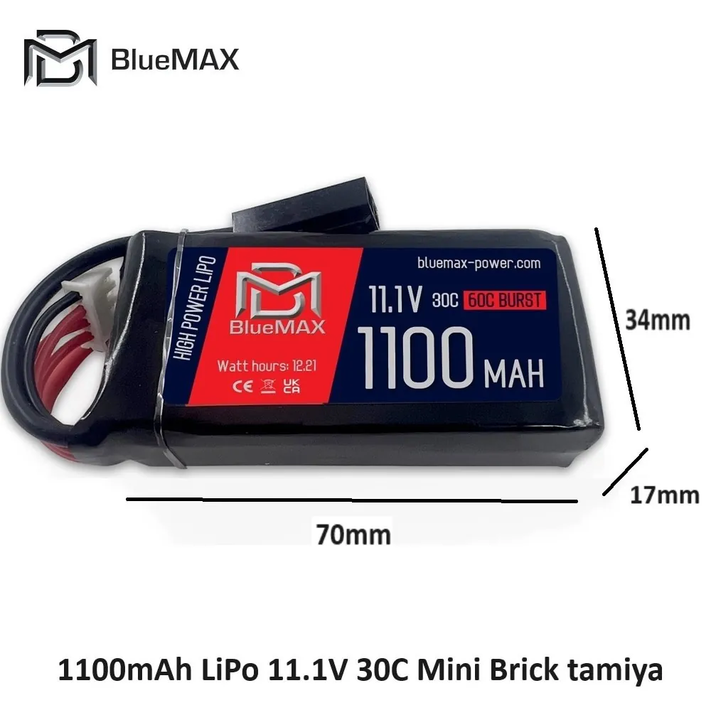 1100mAh LiPo 11.1V 30C Mini Brick tamiya