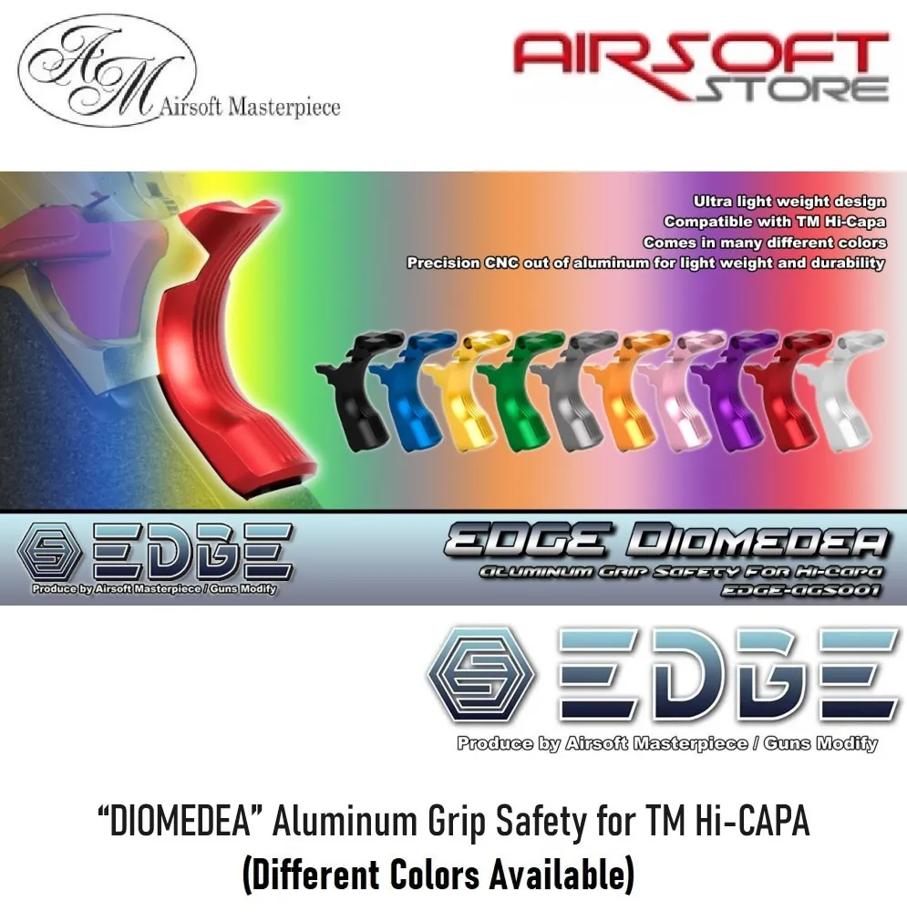 [2100000078370] “DIOMEDEA” Aluminum Grip Safety for TM Hi-CAPA (Black)