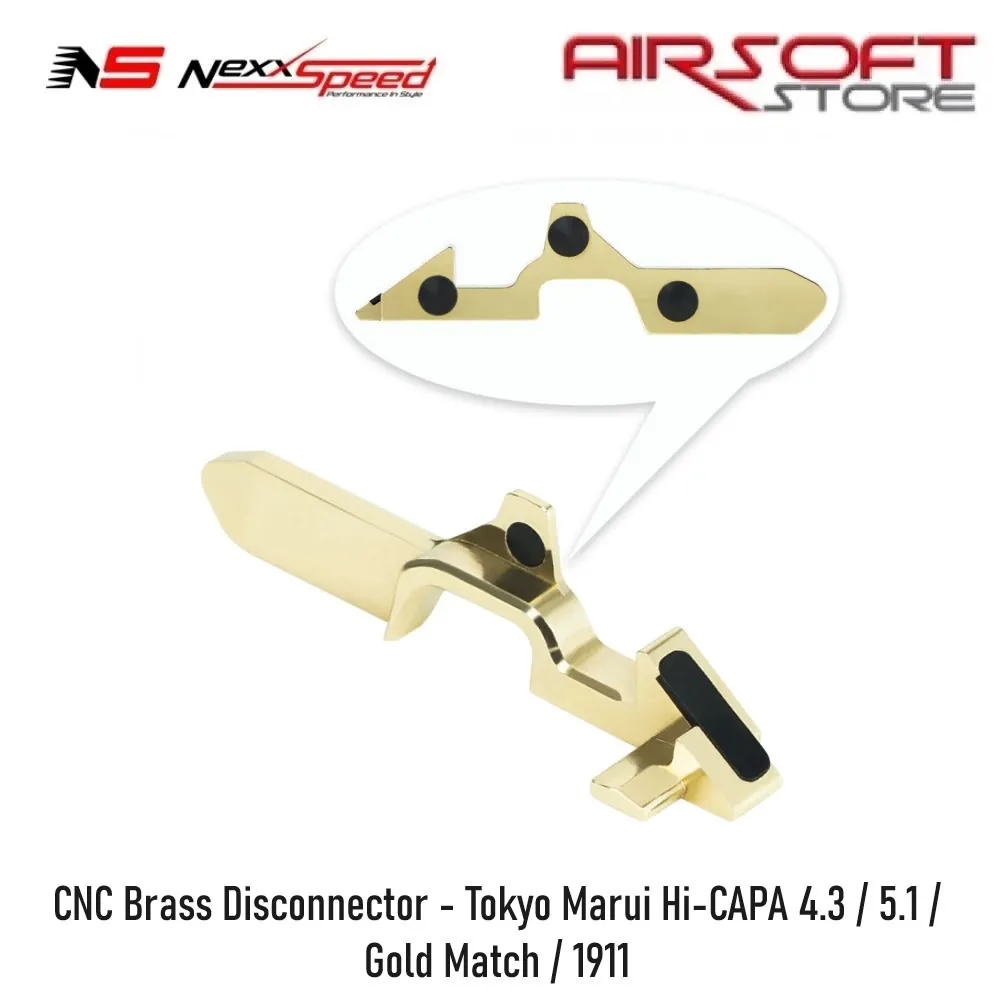 [2100000079117] CNC Brass Disconnector - Tokyo Marui Hi-CAPA 4.3 / 5.1 / Gold Match / 1911