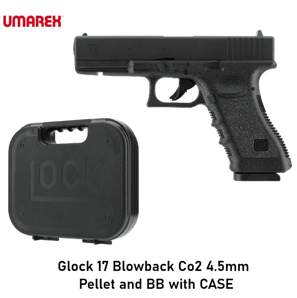 Glock 17 Blowback Co2 4.5mm Pellet and BB with CASE