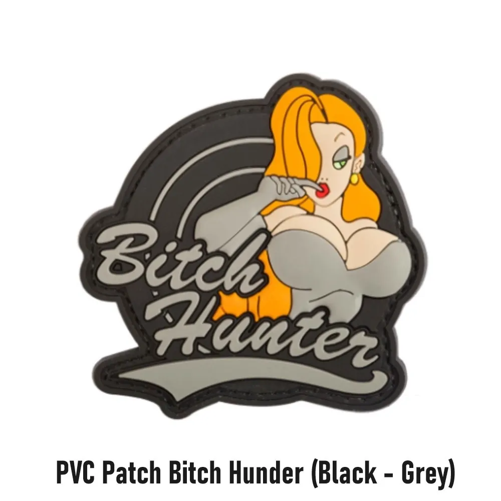 PVC Patch Bitch Hunter (Black - Grey)