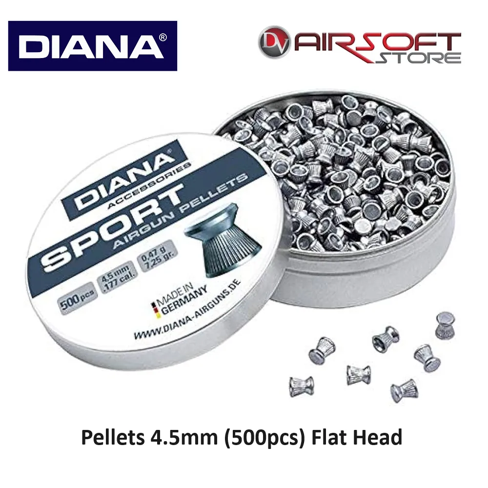 [2100000079803] Pellets 4.5mm (500pcs) Flat Head