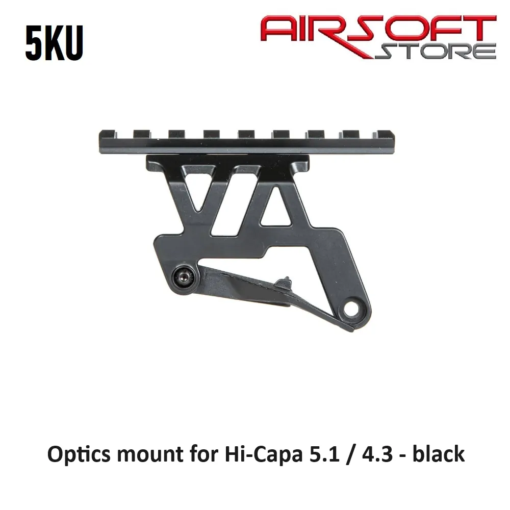 Optics mount for Hi-Capa 5.1 / 4.3 airsoft pistols - black