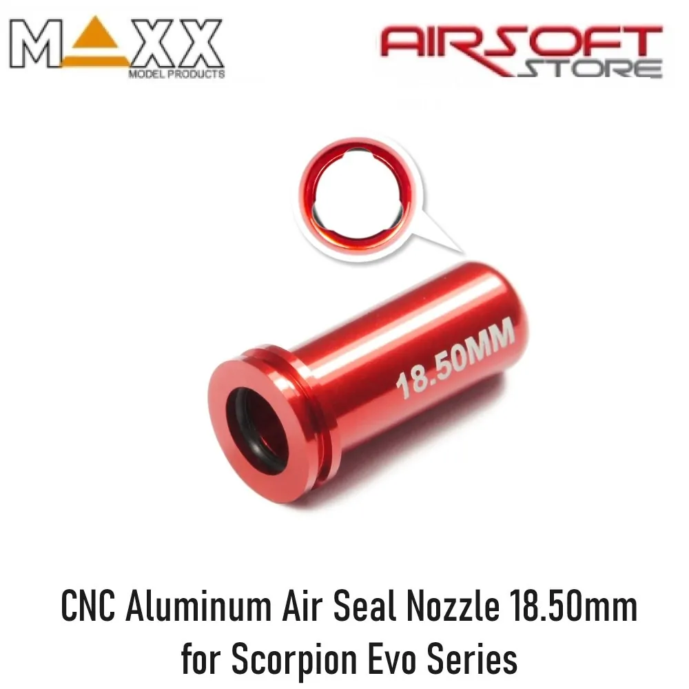 [2100000080120] CNC Aluminum Air Seal Nozzle 18.50mm for Scorpion Evo Series