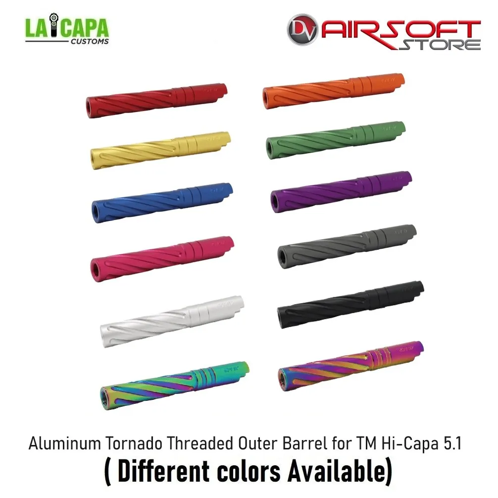 Aluminum Tornado Threaded Outer Barrel for TM Hi-Capa 5.1