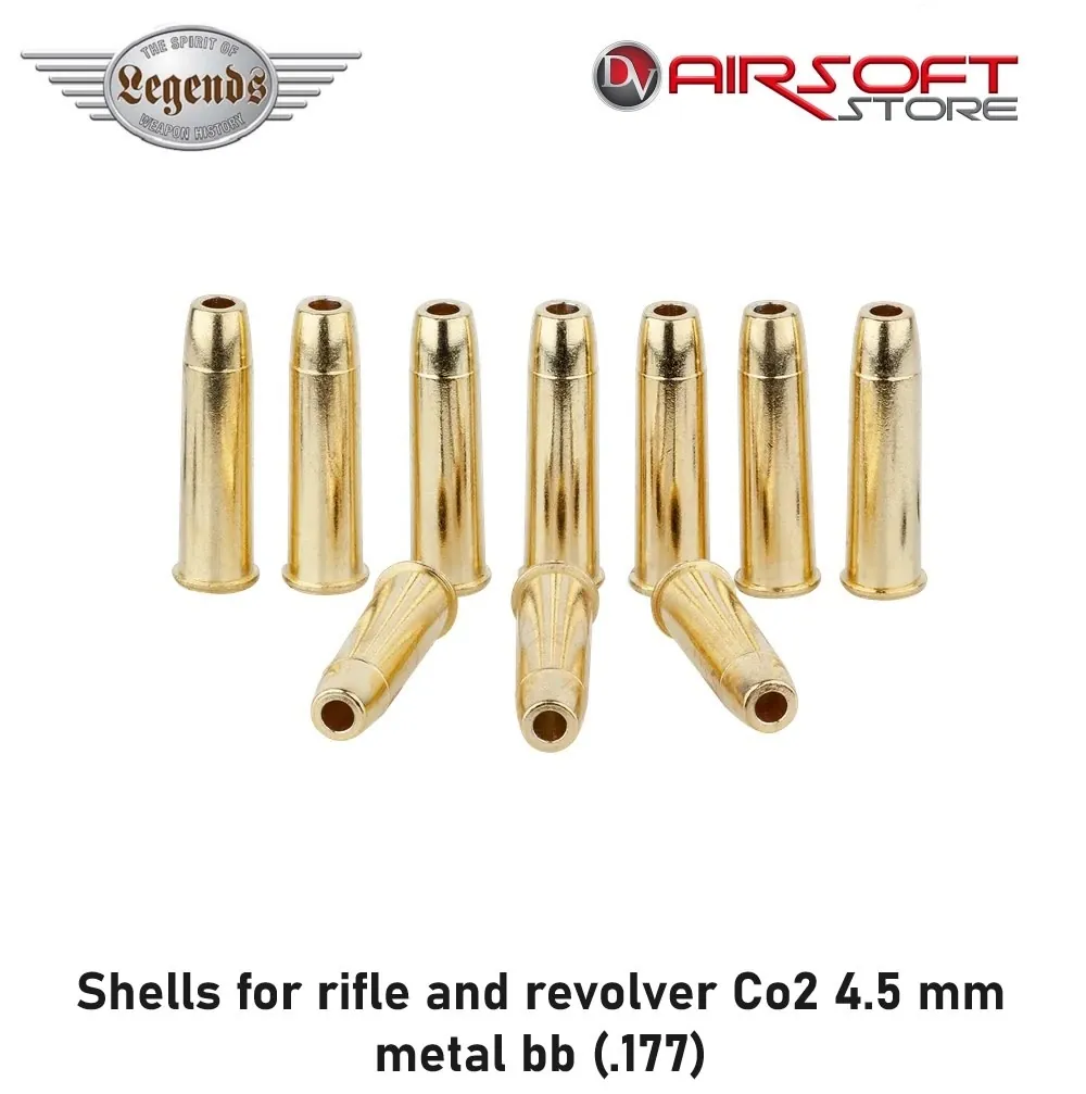 [2100000082254] Shells for rifle and revolver Co2 4.5 mm metal bb (.177)