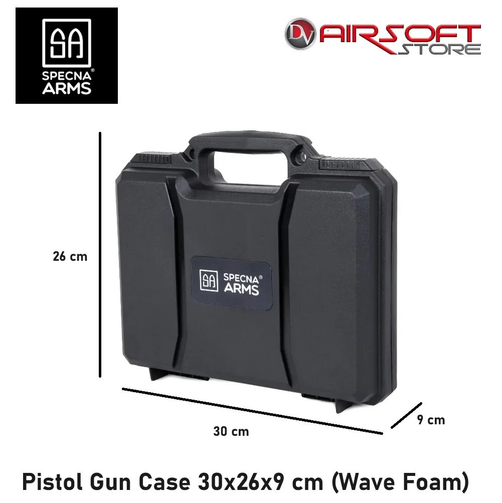Pistol Gun Case 30x26x9 cm (Wave Foam)
