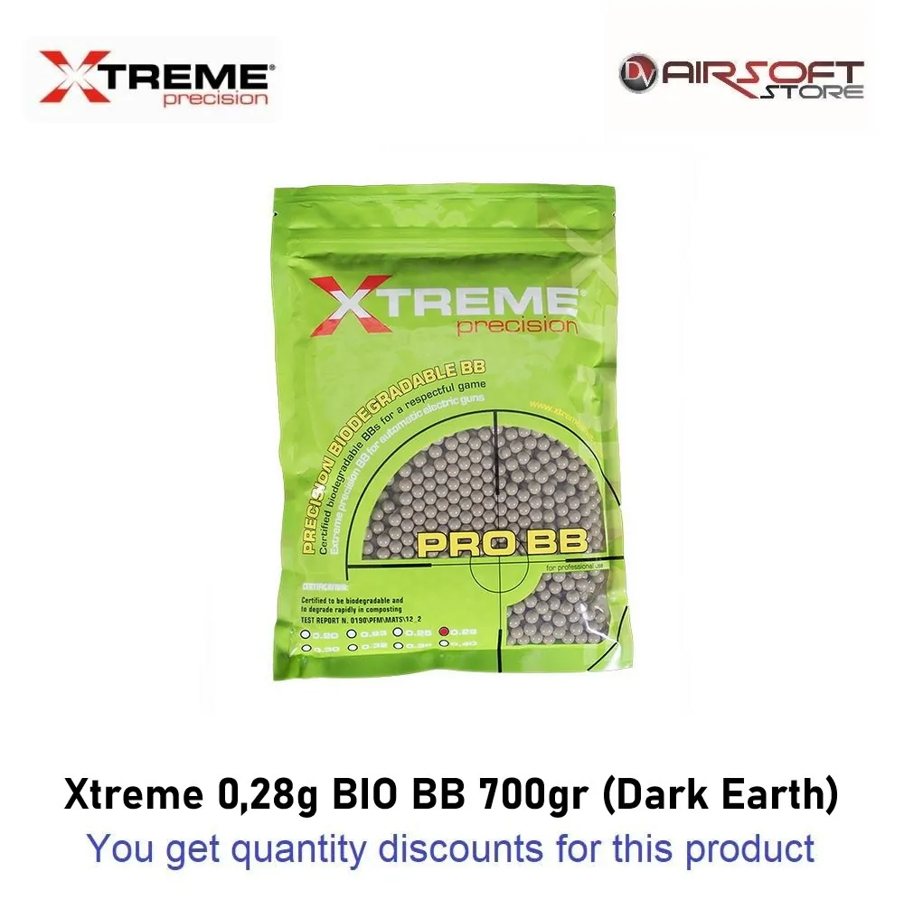 [2100000088461] Xtreme 0.28g BIO BB 700gr (Dark Earth)