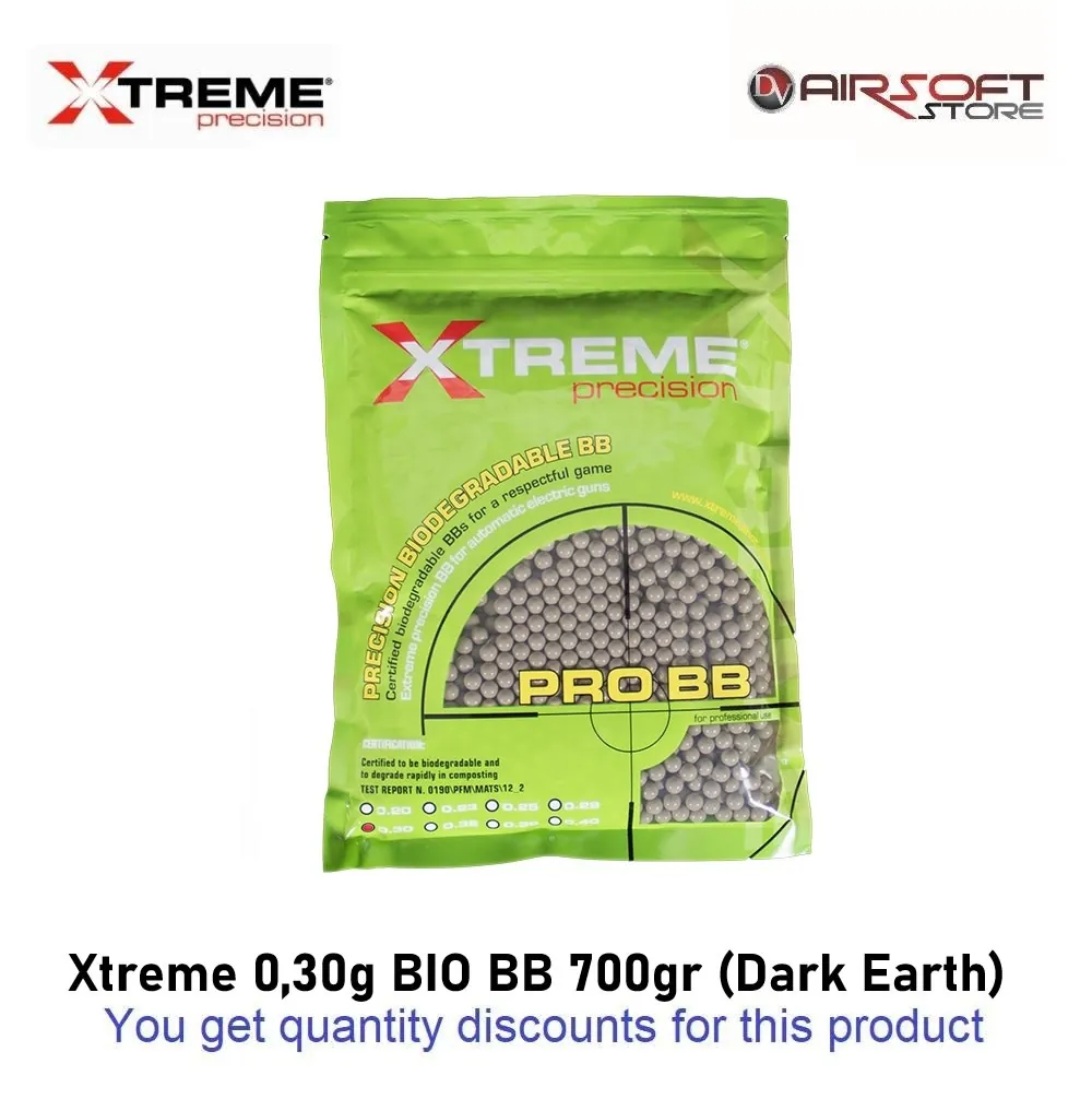 [2100000088478] Xtreme 0.30g BIO BB 700gr (Dark Earth)