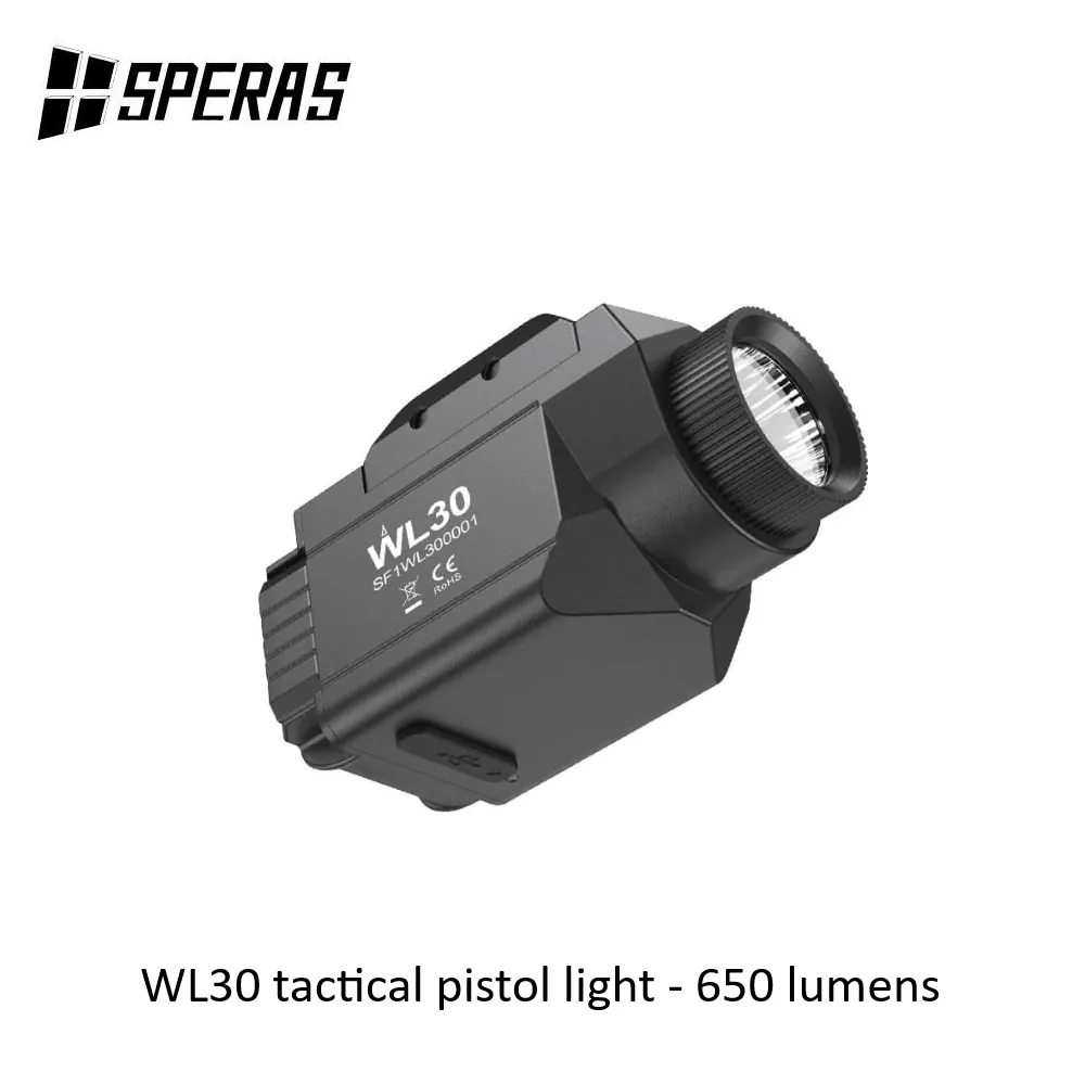 WL30 tactical pistol light - 650 lumens