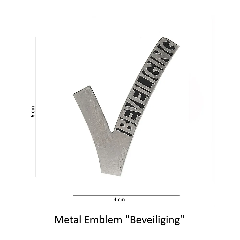 Metal Emblem "Beveiliging"
