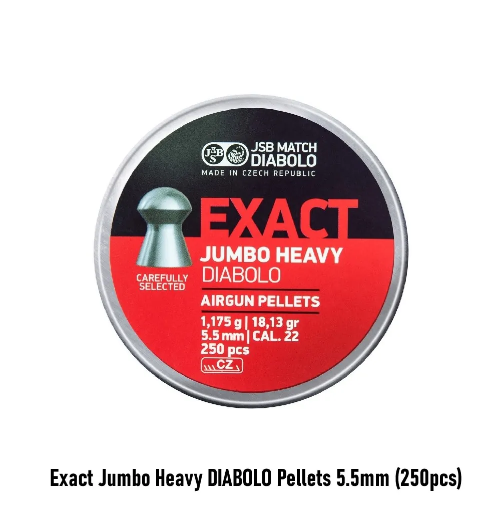 Exact Jumbo Heavy DIABOLO Pellets 5.5mm (250pcs)