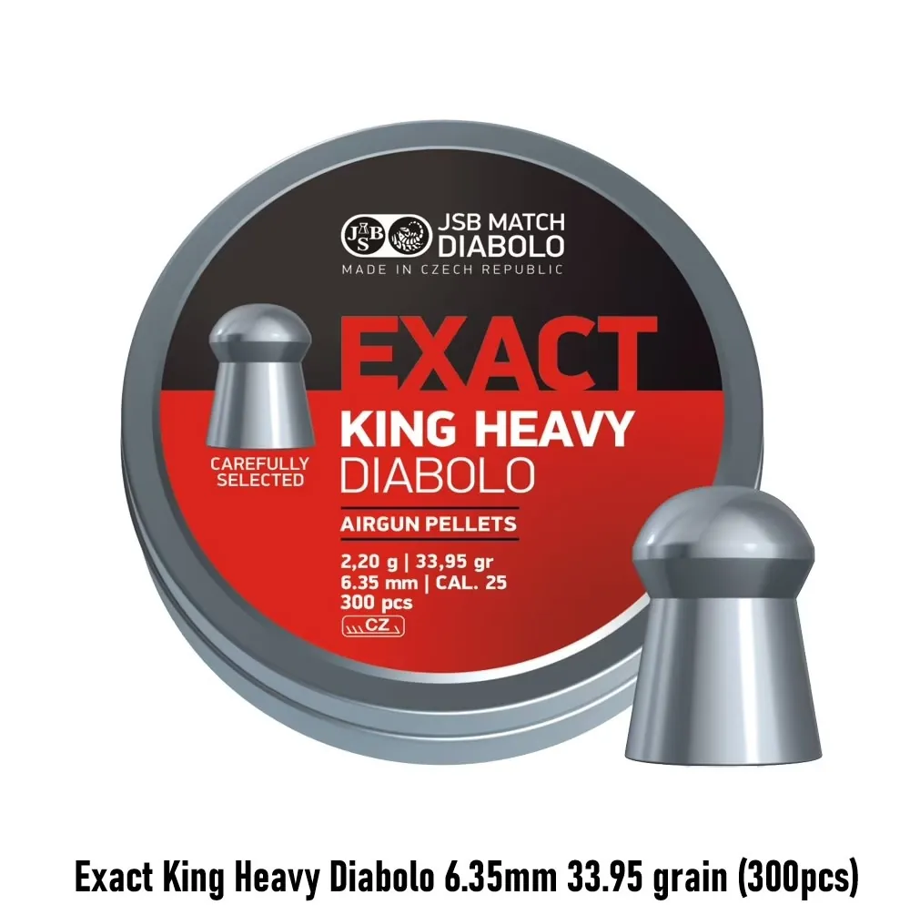 Exact King Heavy Diabolo 6.35mm 33.95 grain (300pcs)