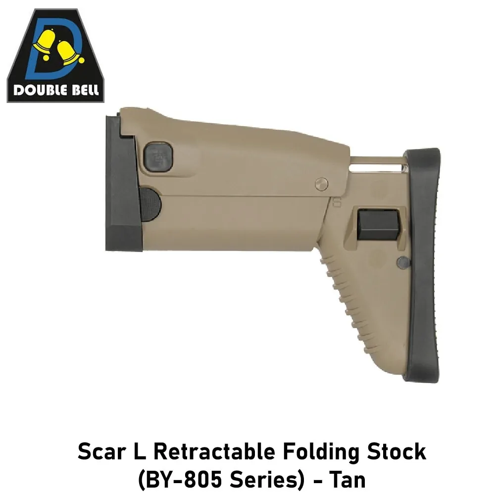 [2100000090846] Scar L Retractable Folding Stock (BY-805 Series) - Tan
