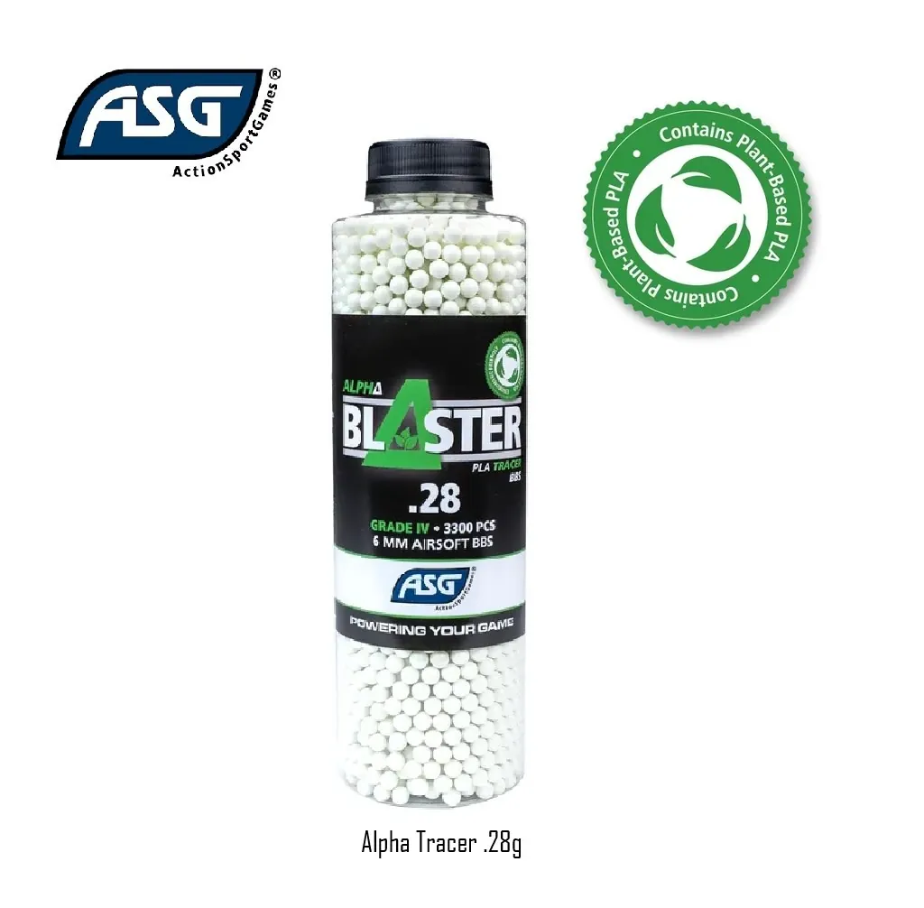 Alpha Blaster Tracer BBs .28g 3300 pcs Green