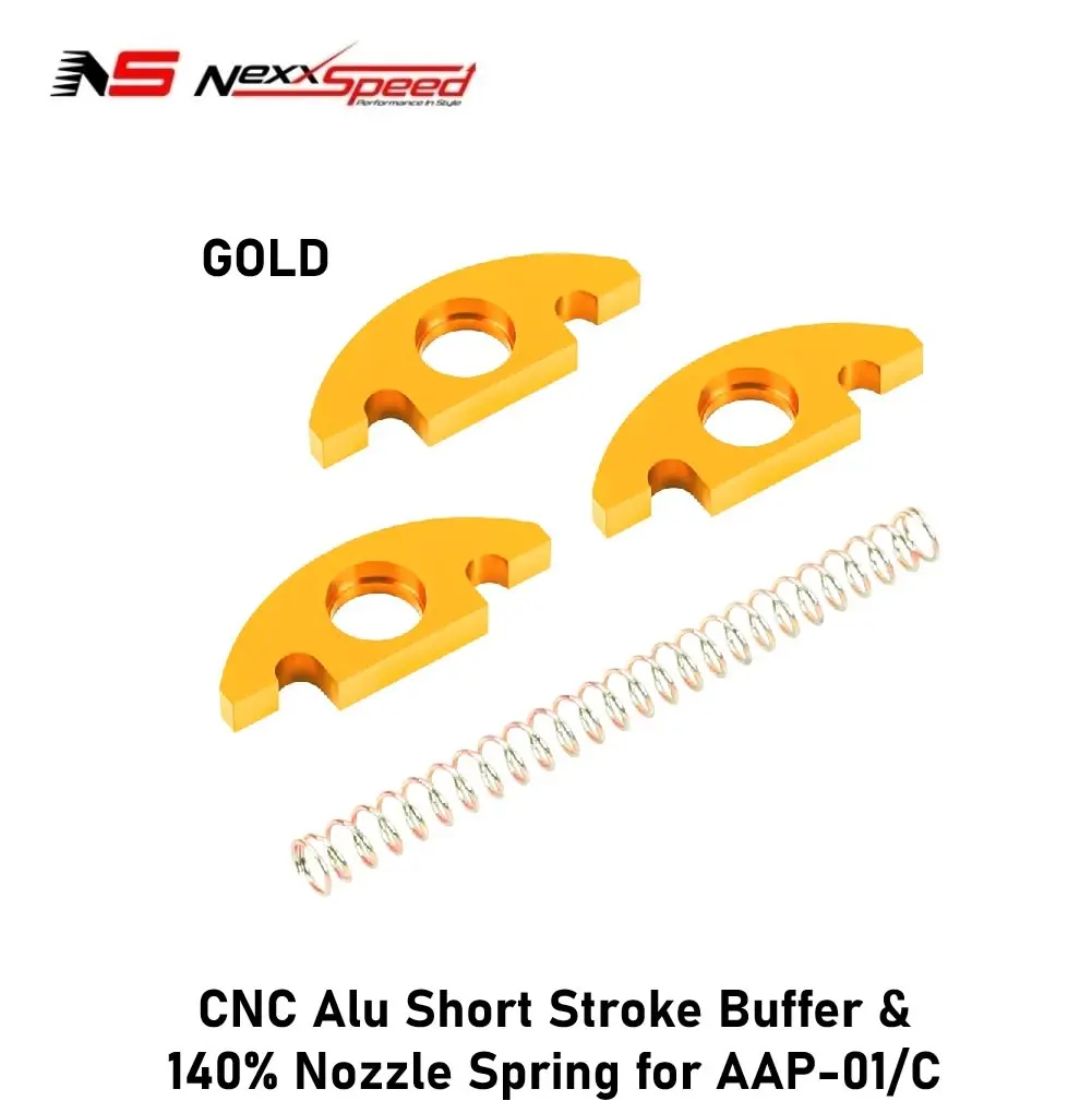 CNC Alu Short Stroke Buffer & 140% Nozzle Spring for AAP-01/C