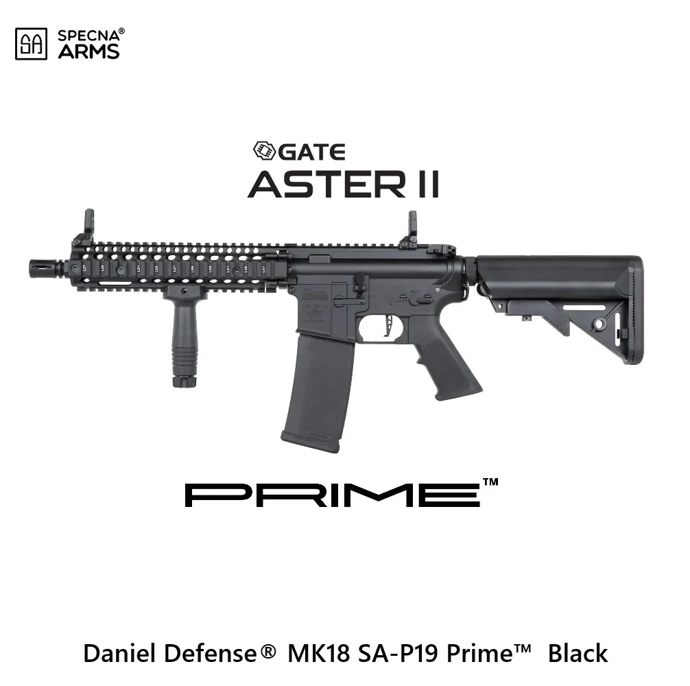 Daniel Defense® MK18 SA-P19 Prime™ Aster II ETU Carbine - BLACK (Brushless Motor)