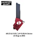 ANGLED ALU GLOCK / AAP-01 HPA M4 Skeleton with Magazine (RED)