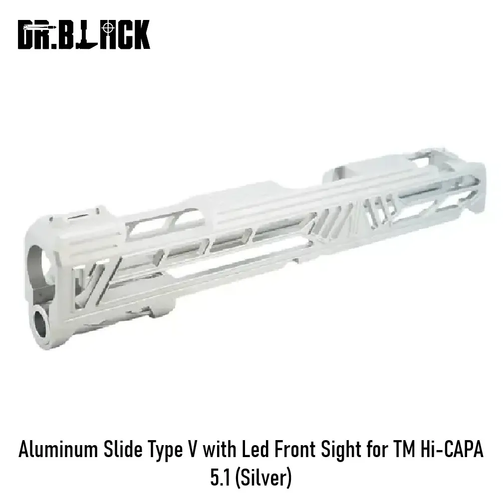 Aluminum Slide Type V with Led Front Sight for TM Hi-CAPA 5.1