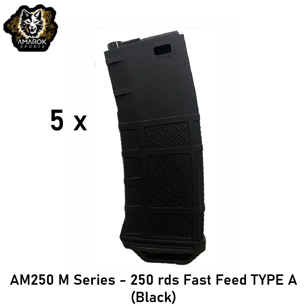 AM250 M Series - 250 rds TYPE A (Black) 5 pack