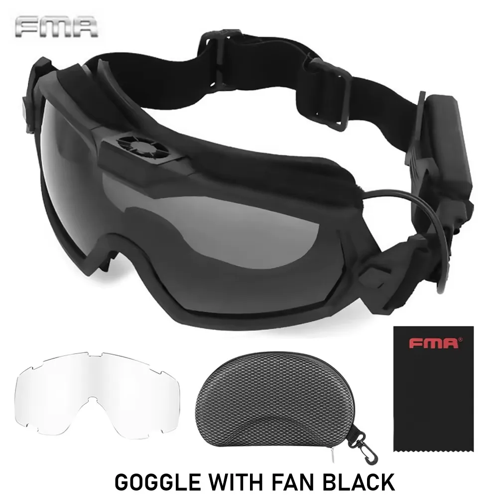 [2100000098705] GOGGLE WITH FAN BLACK