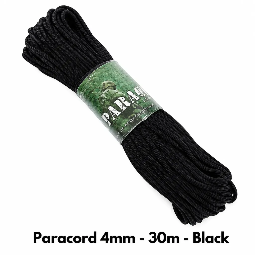 Paracord 4mm - 30m - Black
