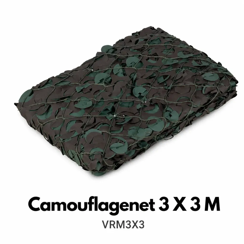 [2100000099153] Camouflage Net 3 X 3 M with rope VRM3X3 Woodland